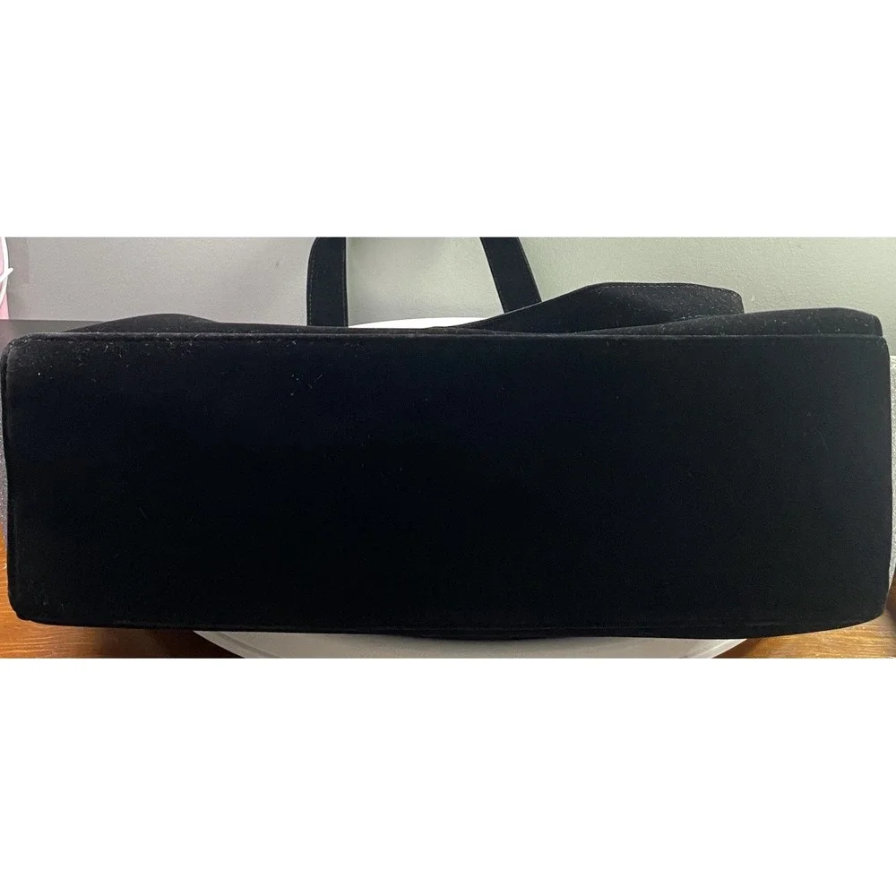Jimmy Choo Parfums  Tote Bag Black‎ Velvet Silver Glitter Large NWOT 12x18x5